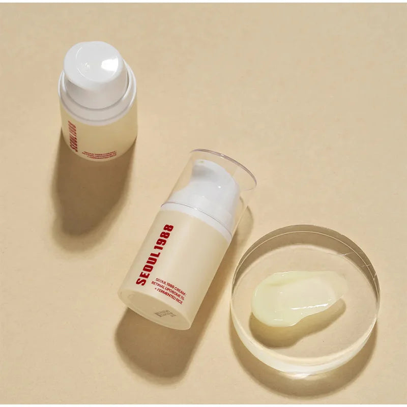 1988 Ensemble de soins de la peau de Séoul coréen, crème de mucine d'escargot, crème pour les yeux d'escargot, essence de rétinol, toner d'essence, crème de riz