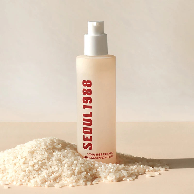 1988 Ensemble de soins de la peau de Séoul coréen, crème de mucine d'escargot, crème pour les yeux d'escargot, essence de rétinol, toner d'essence, crème de riz